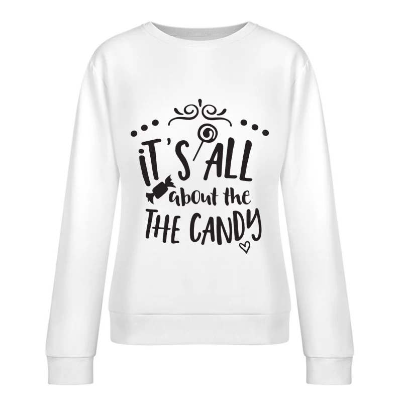 Tout est question de bonbons Femme Sweat-shirt à enfiler