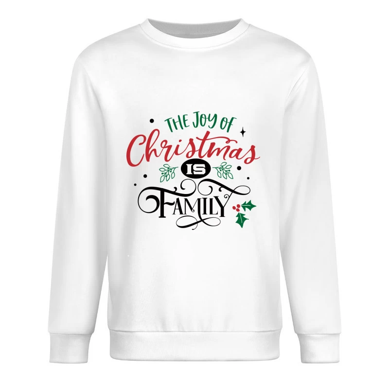 La Joie de Noël et de la Famille Homme Sweat-shirt à enfiler