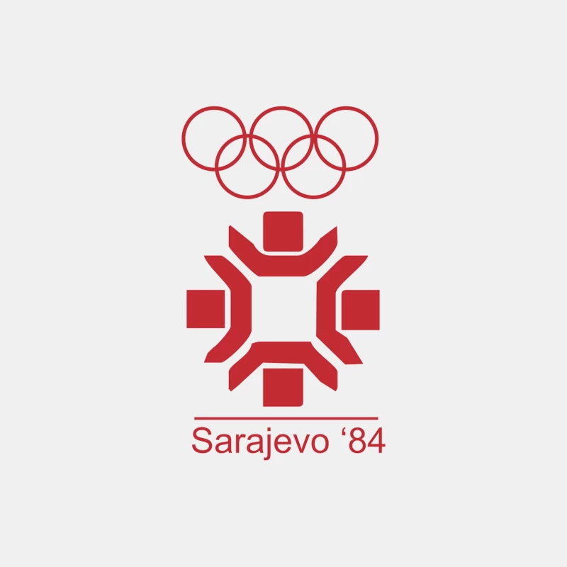 RETRO STYLE SARAJEVO 1984 84_ OLYMPIC GAMES Male Tank Top