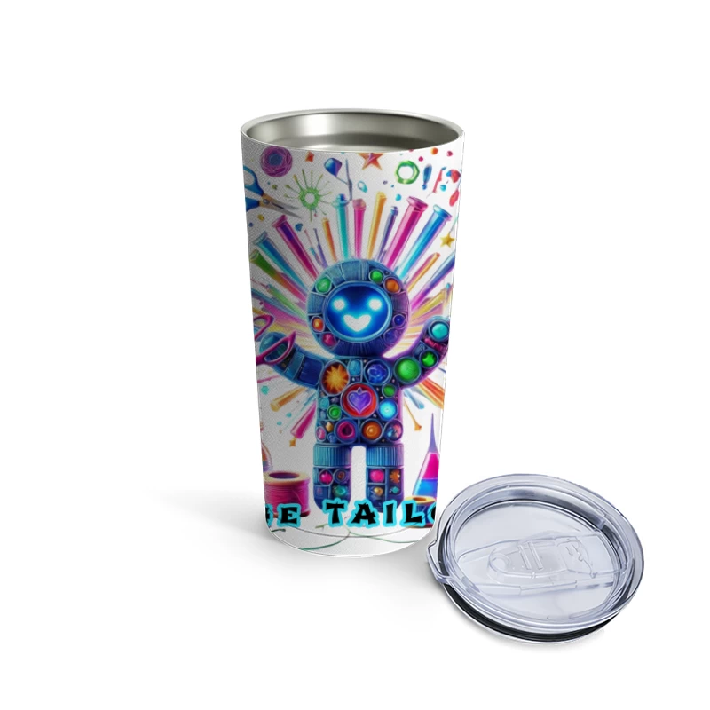 The Magical Sewing Robot: A Colorful Crafting Fantasy Travel Mug