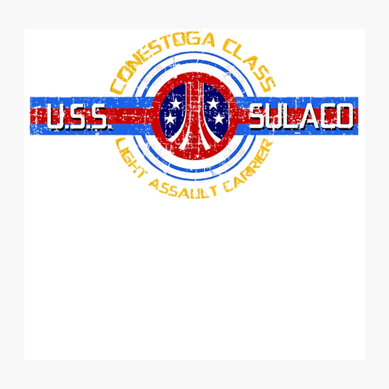 USS Sulaco, distresed Throw Pillow
