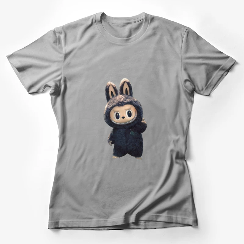 Flauschige Hasenfigur in Overall Damen T-Shirt
