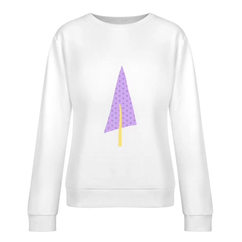 Arbre géométrique violet à pois Femme Sweat-shirt à enfiler