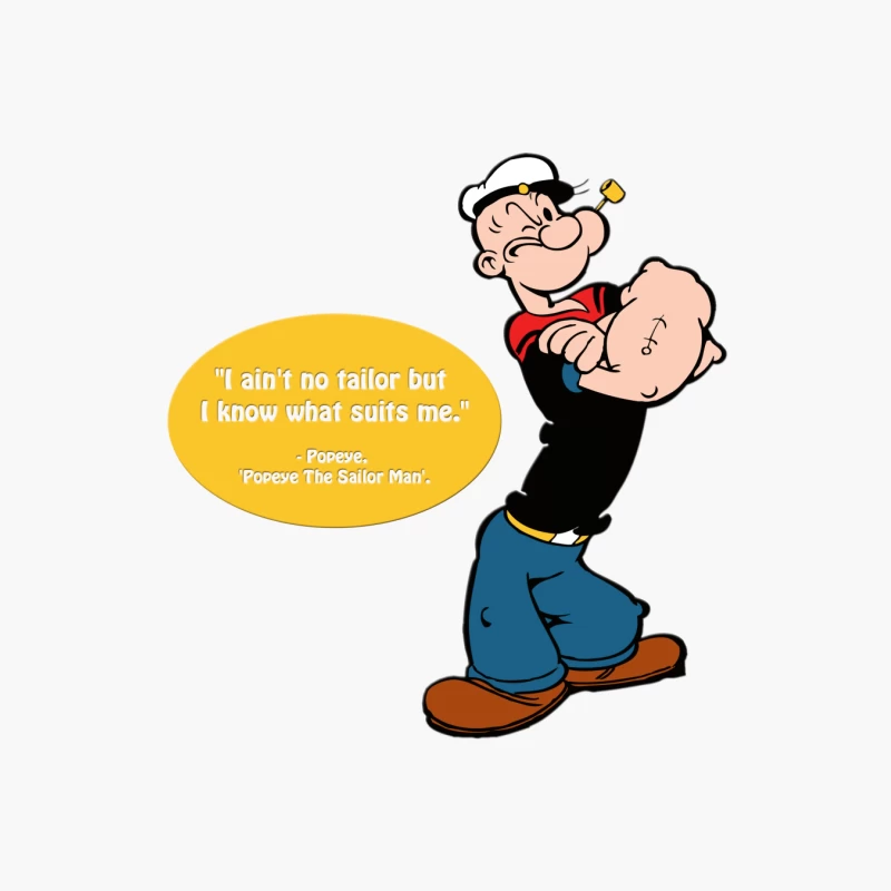 3 POPEYE THE SAILOR MAN Cotton Tote Bag