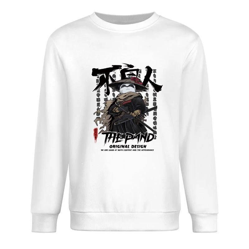 Panda Samurai Illustration Herren Pullover Sweatshirt