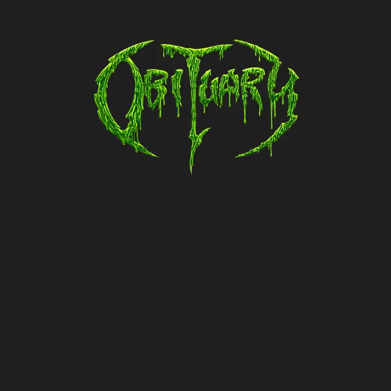 Obituary Green Logo Male Tank Top