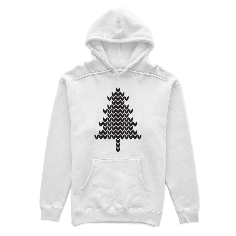 Motif graphique d'arbre en tricot Femme Sweat à capuche