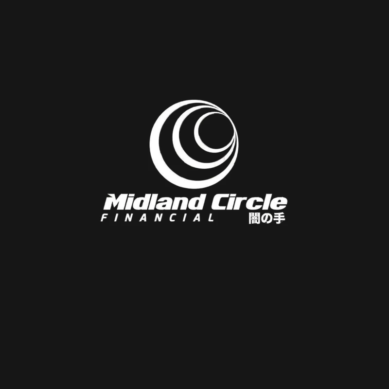 Minimalist White Circular Logo Desk Mat