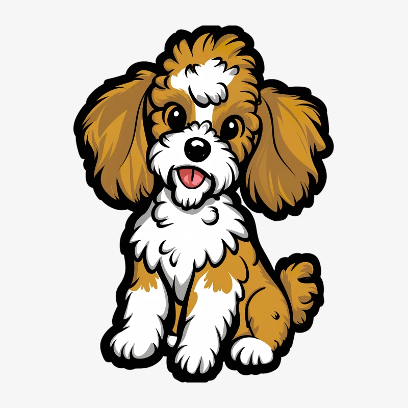 Chiens mignons avec pelage marron et blanc Homme Sweat-shirt à enfiler