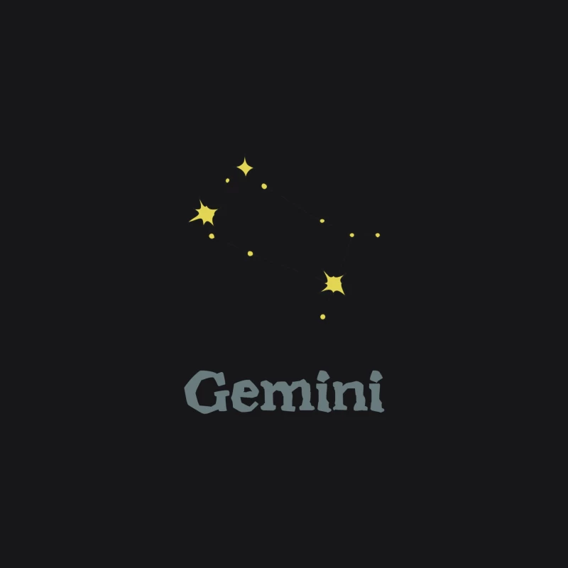 Gemini Sternbild Illustration Herren Pullover Hoodie