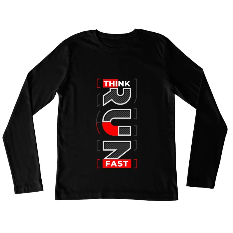 Creative Logo Design with Typography Female Long Sleeve T-Shirt