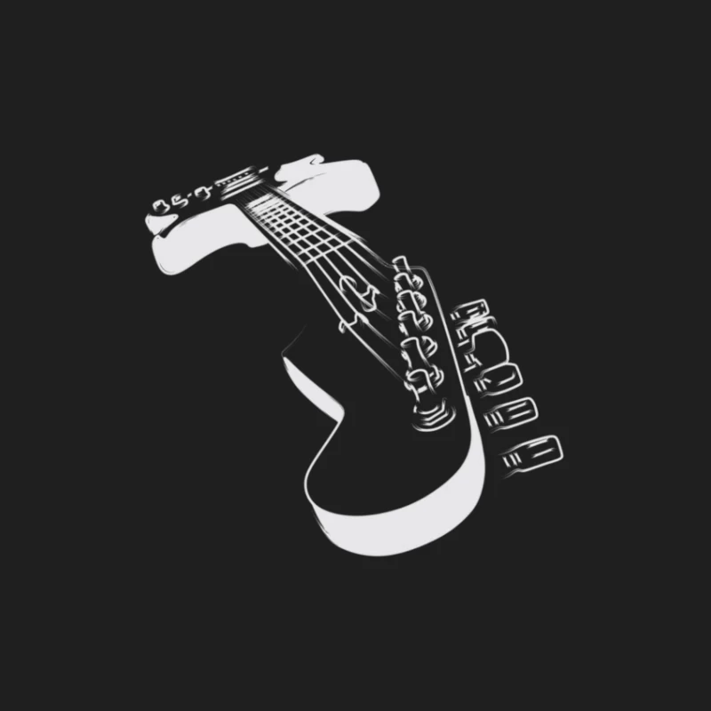 Illustration of a Guitar Male Tank Top