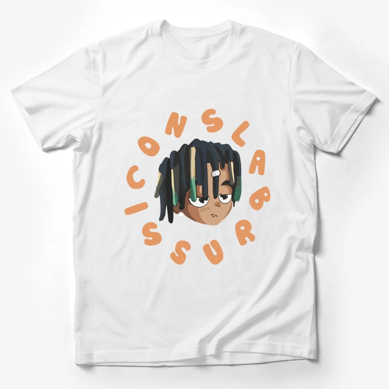 Stilvolle Cartoon-Dreadlocks-Kunst Herren T-Shirt