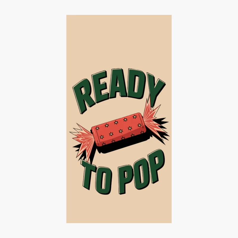 Ready to Pop Retro Firecracker Illustration Design iPhone Case