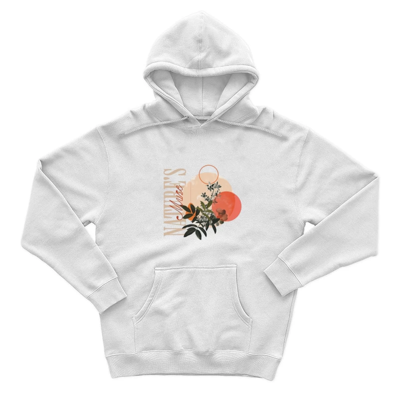 Inspiration de la nature: art floral en tons orange Homme Sweat à capuche