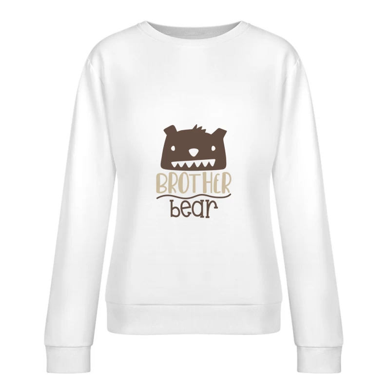 Illustration de Frère Ours Amusant Femme Sweat-shirt à enfiler