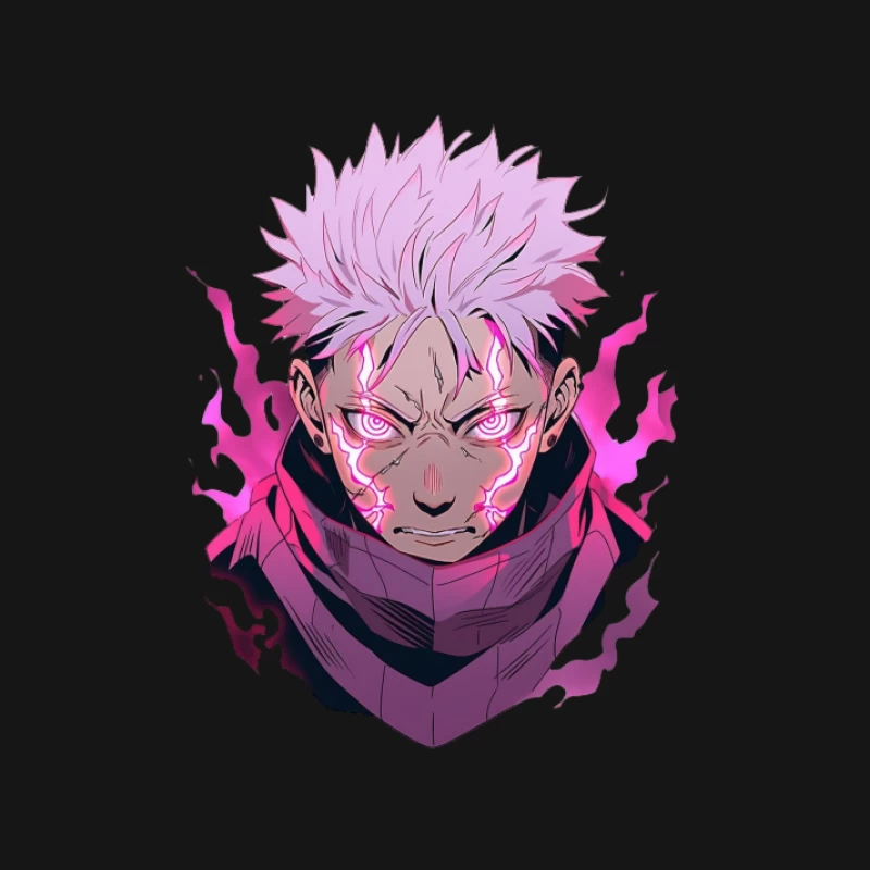 Manga-Krieger mit leuchtender Aura Herren Langarm T-Shirt