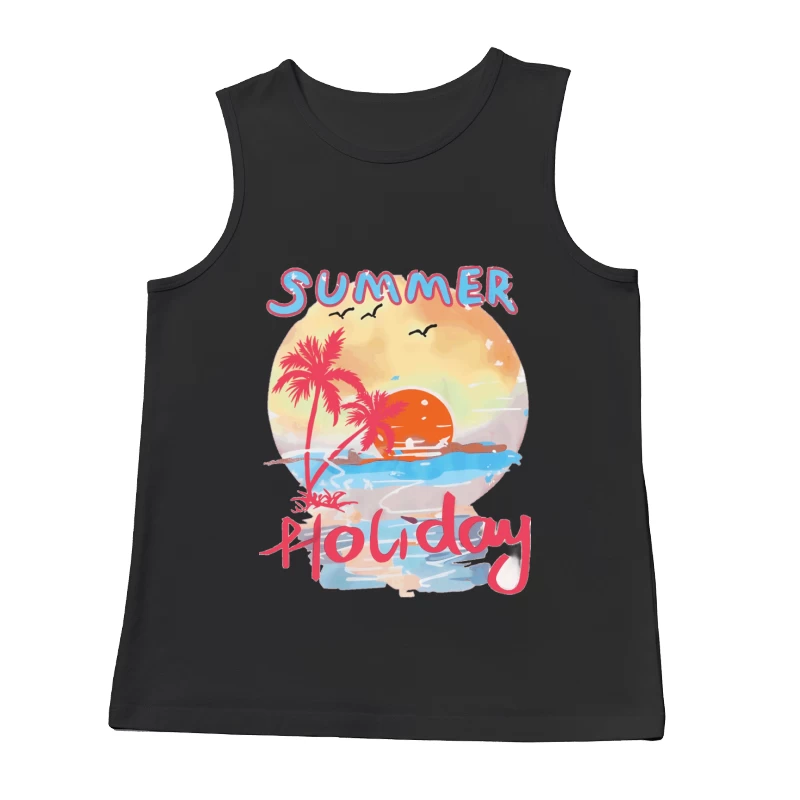 Sommerurlaub Sonnenuntergang Herren Tanktops