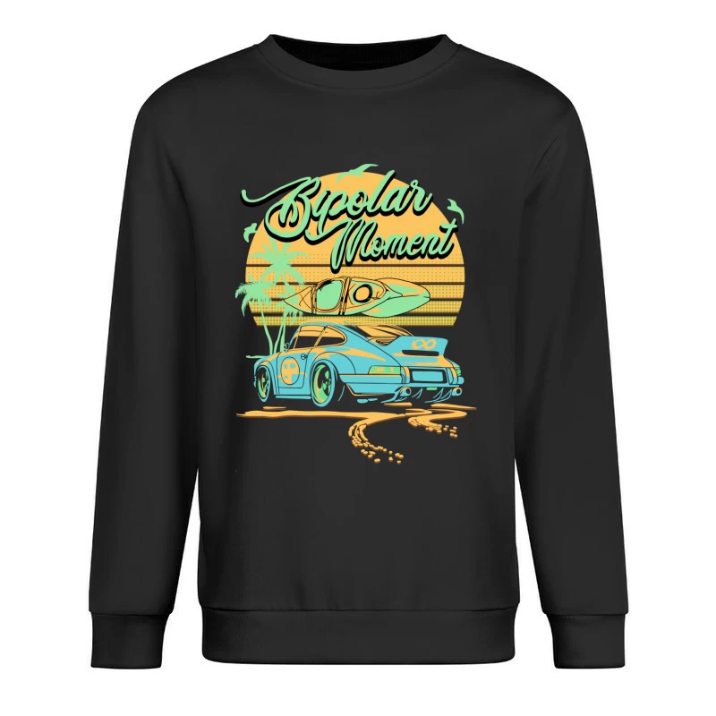 Sommerabenteuer mit Auto und Kajak Herren Pullover Sweatshirt