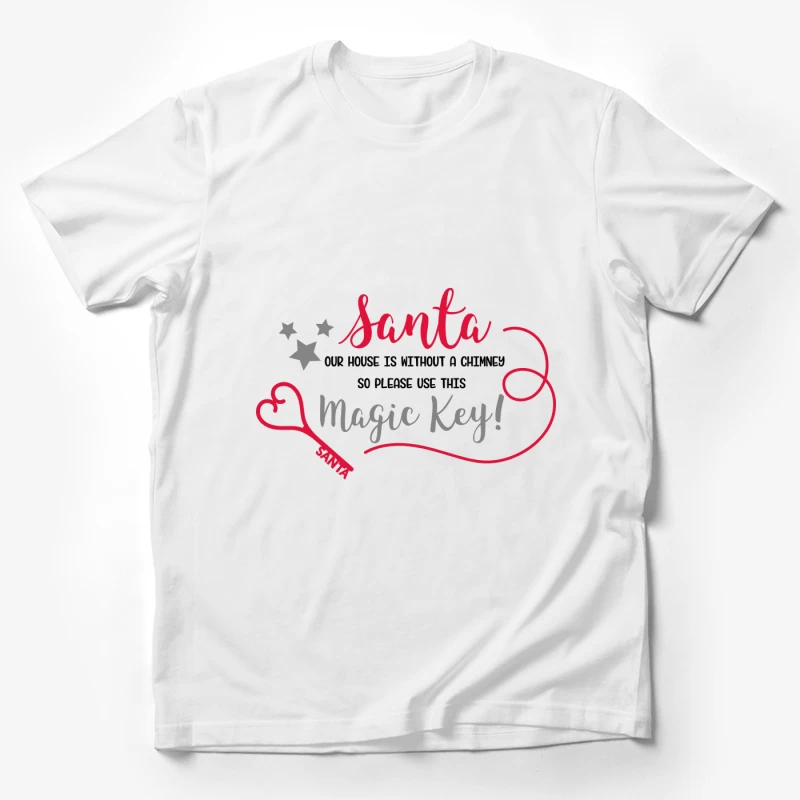 Clé magique pour le Père Noël sans cheminée Homme T-Shirt
