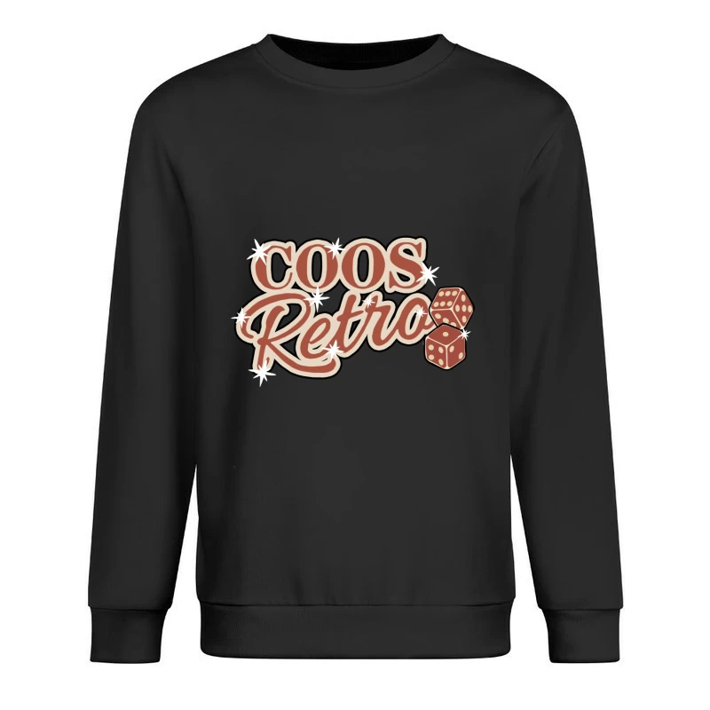 Retro-Spielewürfel-Design Herren Pullover Sweatshirt