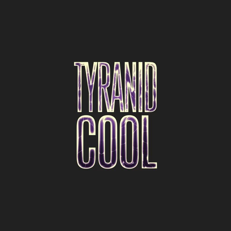 Glowing Purple "Tyranid Cool" Stylized Typography Bucket Hat