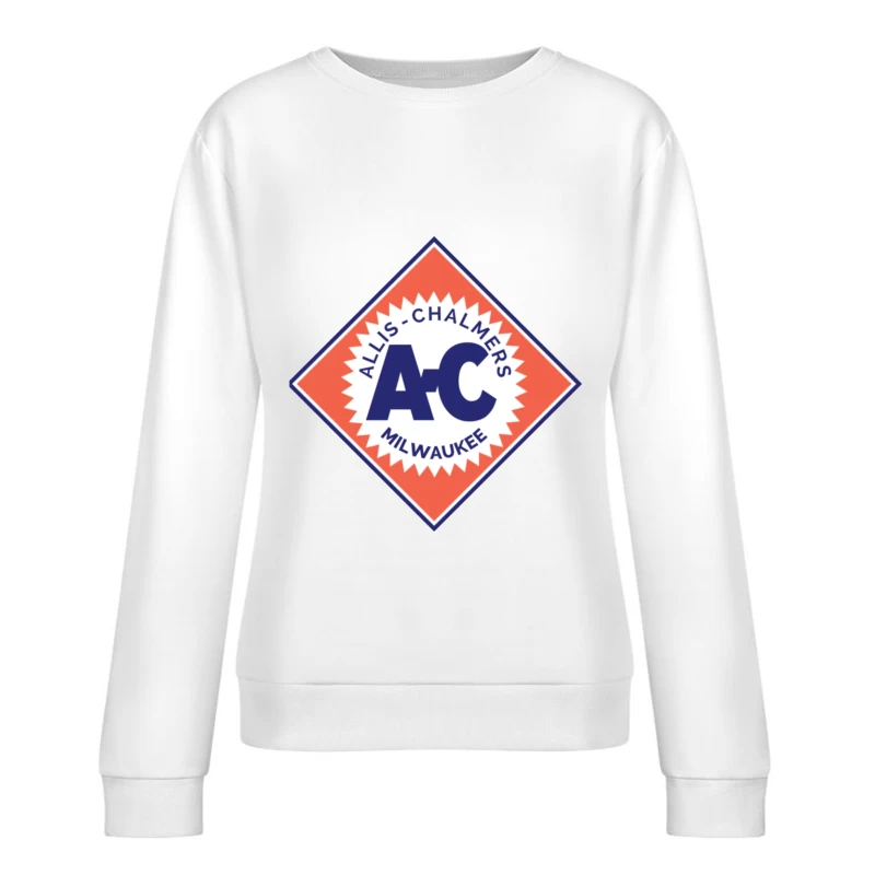 Vintage Allis-Chalmers Milwaukee Industrial Logo Female Pullover Sweatshirt