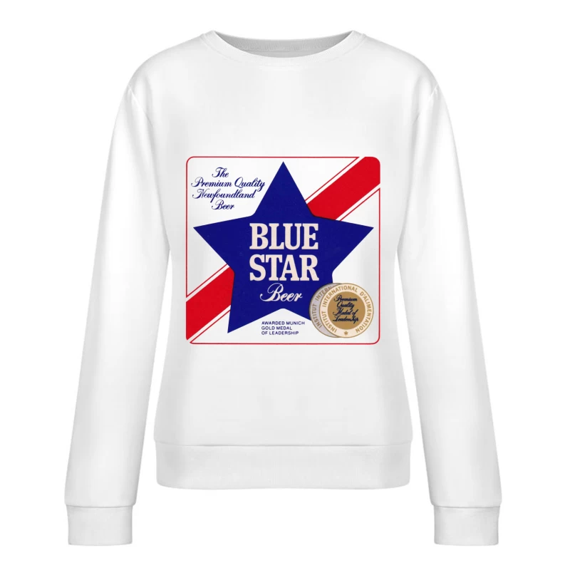 Blue Star Beer 22 Female Pullover Sweatshirt