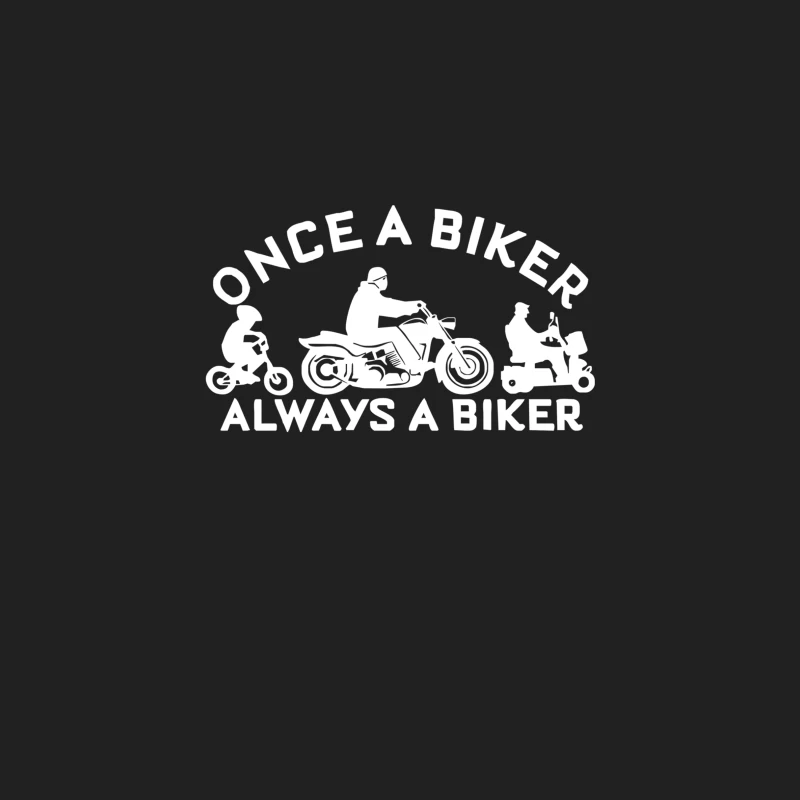 Once a Biker Always a Biker Motorcycle Bucket Hat