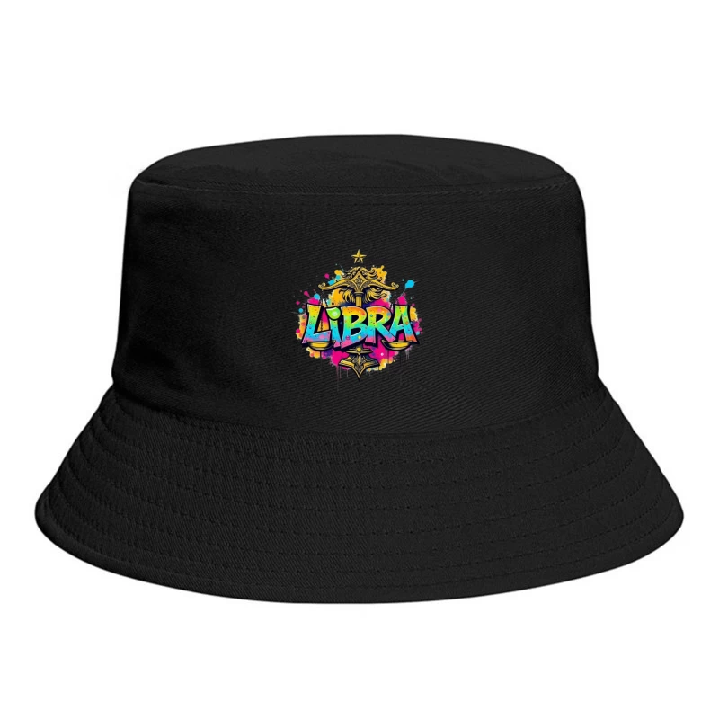 Liberal Zodiac Sign Art Bucket Hat