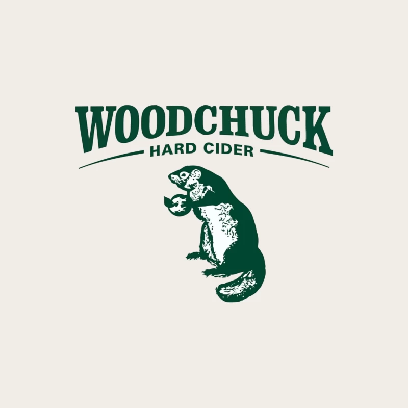 Woodchuck Hard Cider Green Logo with Mascot Design Bucket Hat