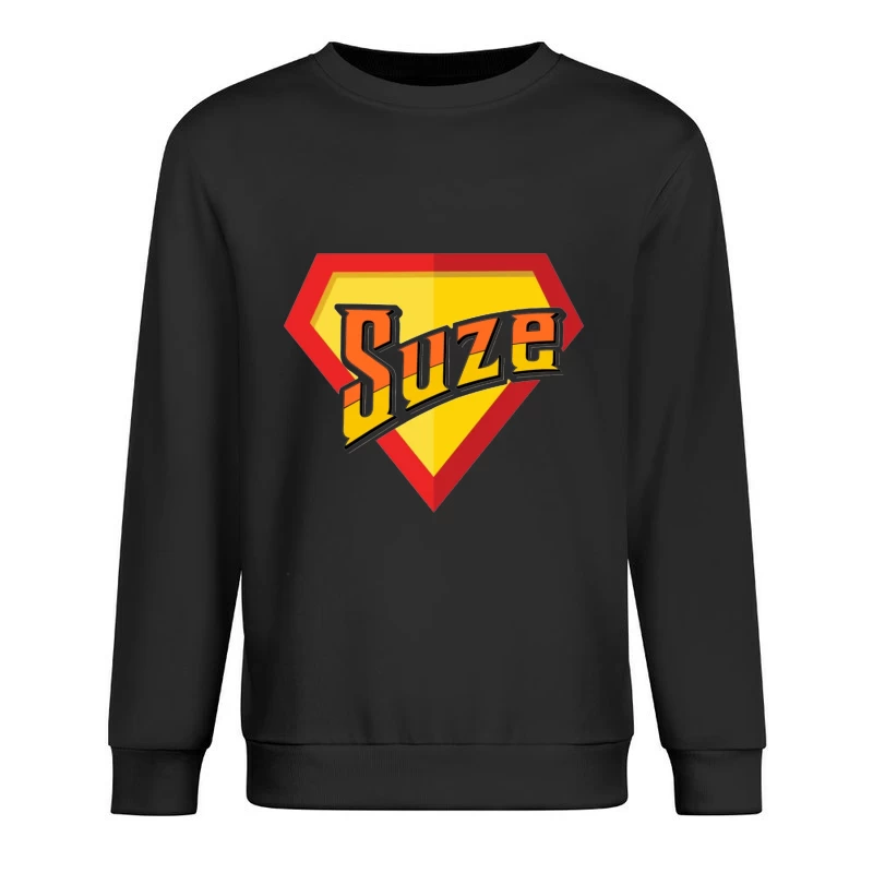 Suze Drink Logo in Superman Shield Style Male Pullover Sweatshirt