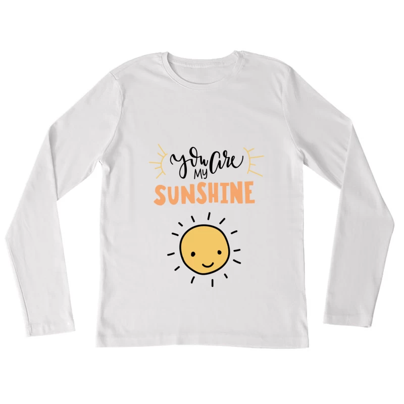 Soleil et message d'amour Femme Manches Longues T-Shirt