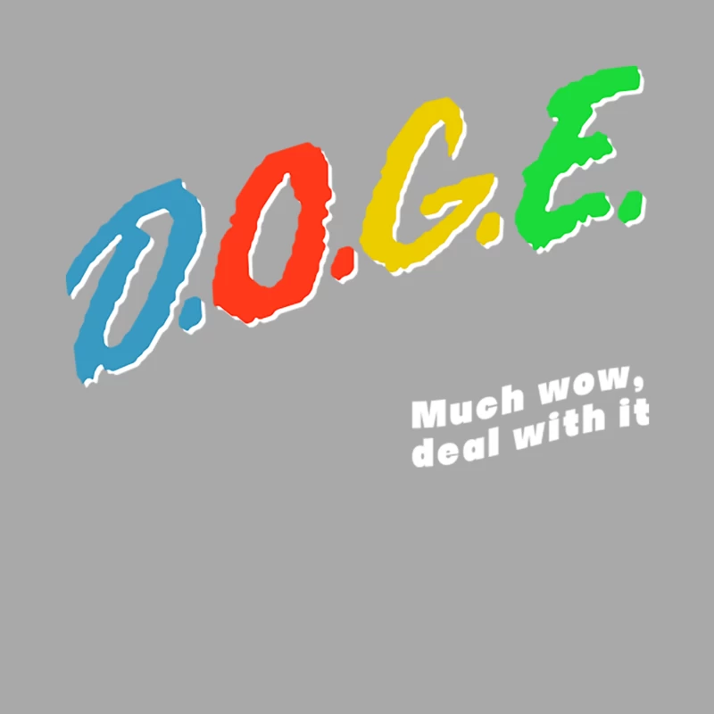 DOGE Much Wow  DARE Parody Design Male Pullover Hoodie