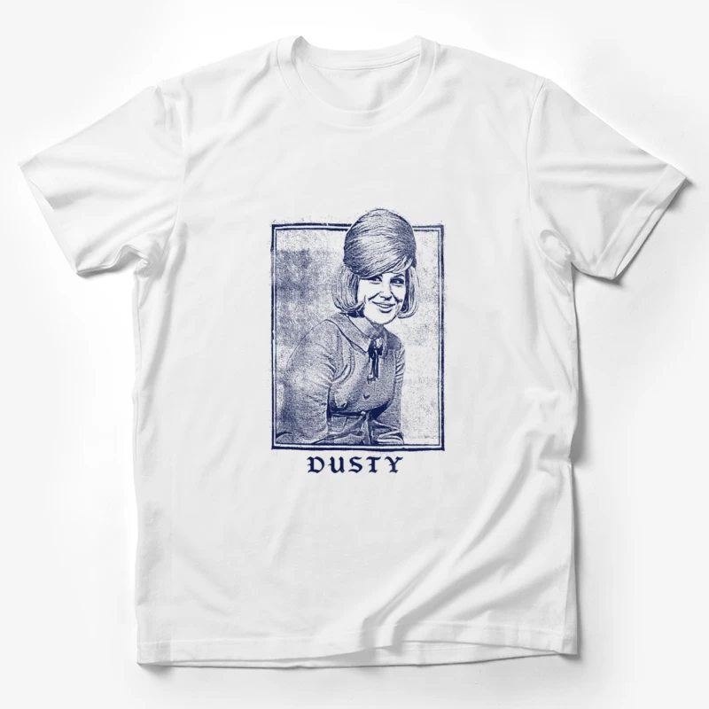 Dusty Springfield   Vintage Look Faded Design Male T-Shirt