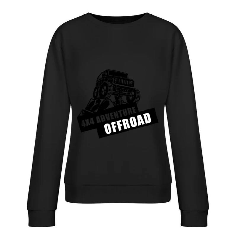 Silhouette de Jeep Offroad Femme Sweat-shirt à enfiler