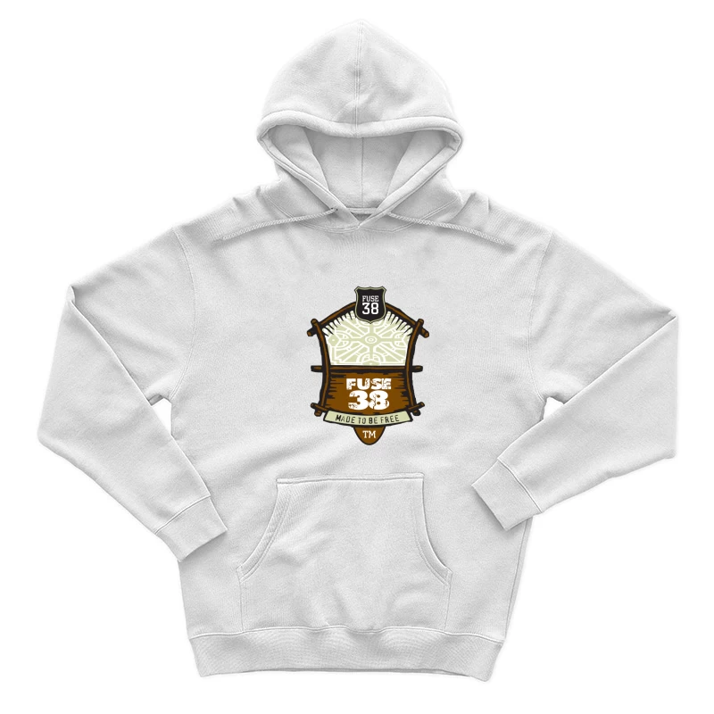 Logo Fuse 38: Design Rustique Libertaire Homme Sweat à capuche