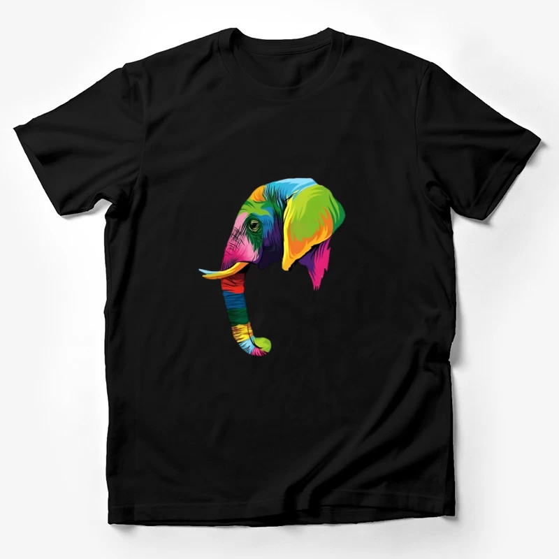 Buntes Elefantendesign Herren T-Shirt