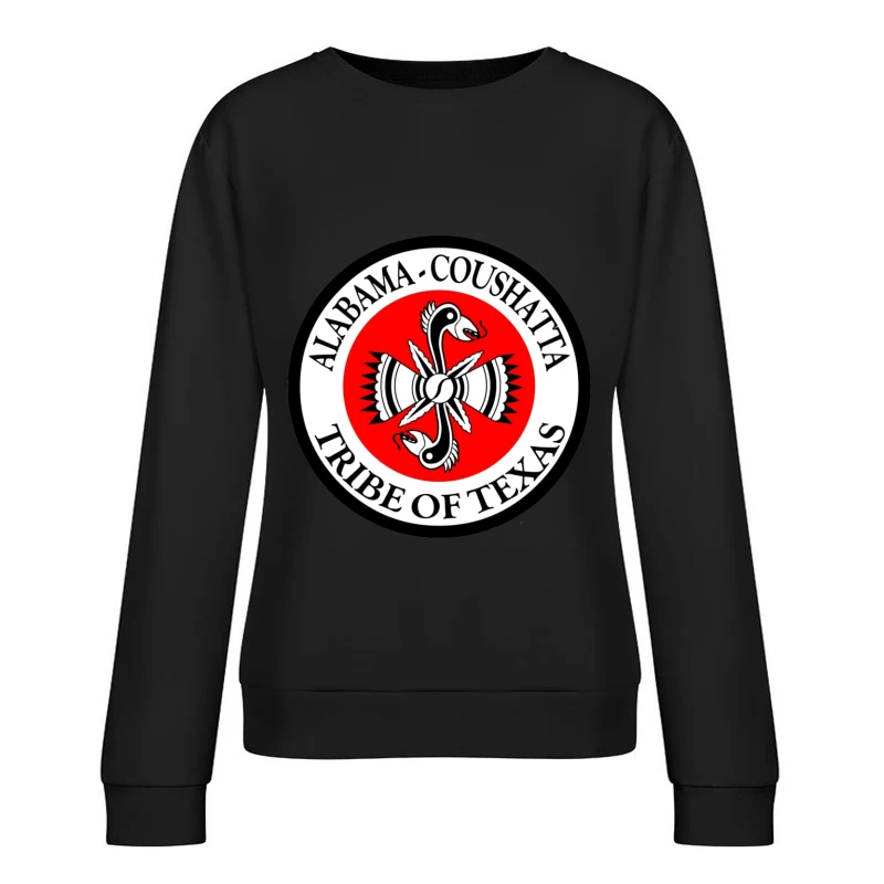 Alabama-Coushatta Tribe of Texas Official Seal Logo Female Pullover Sweatshirt