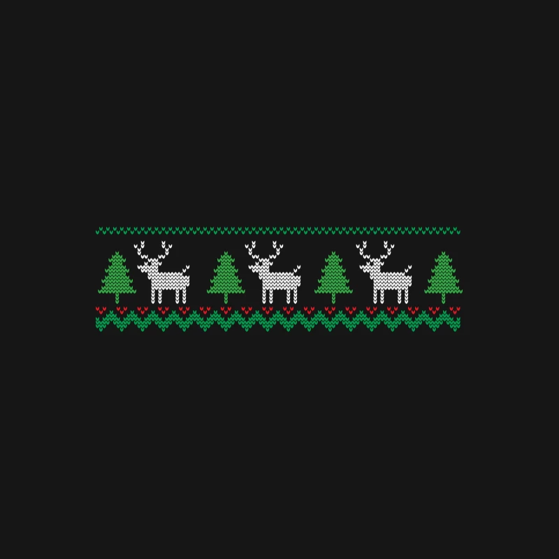 Motif de Noël avec rennes et sapins Femme T-Shirt