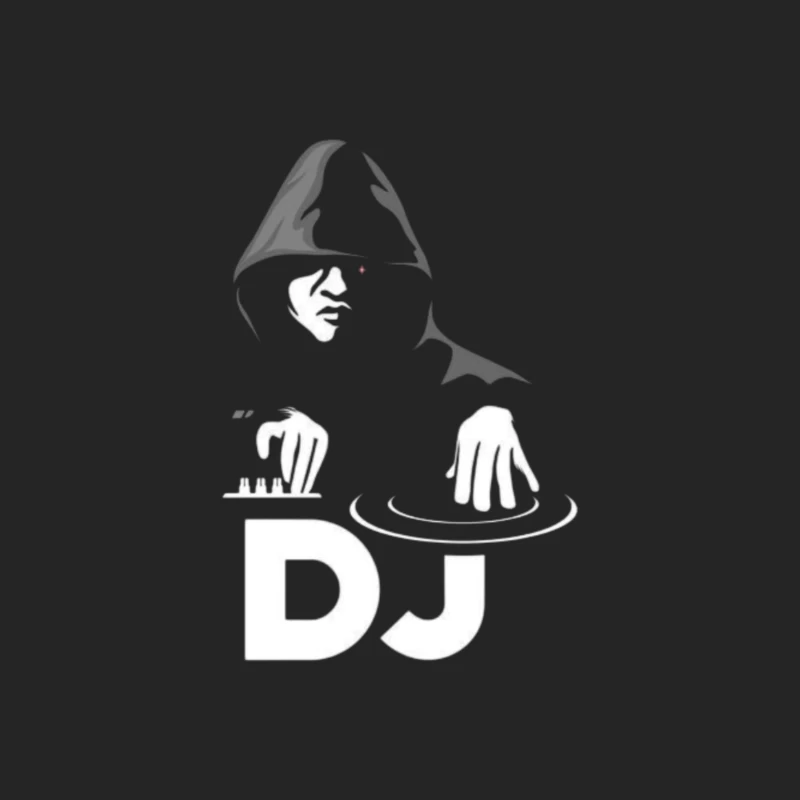 DJ Performing in Silhouette Male Pullover Sweatshirt