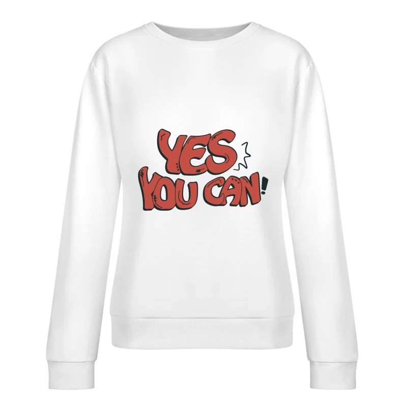 Motivationsbotschaft im Graffiti-Stil Damen Pullover Sweatshirt
