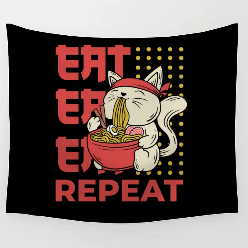 Noodle Cat Tapestry