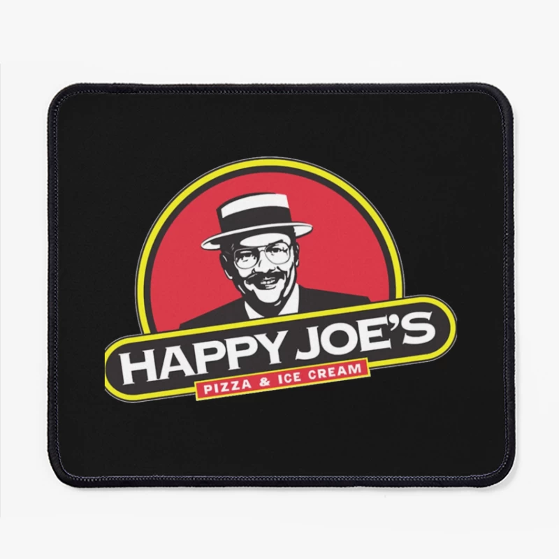 Happy Joe's Pizza & Ice Cream Vintage Restaurant Logo Mouse Pad