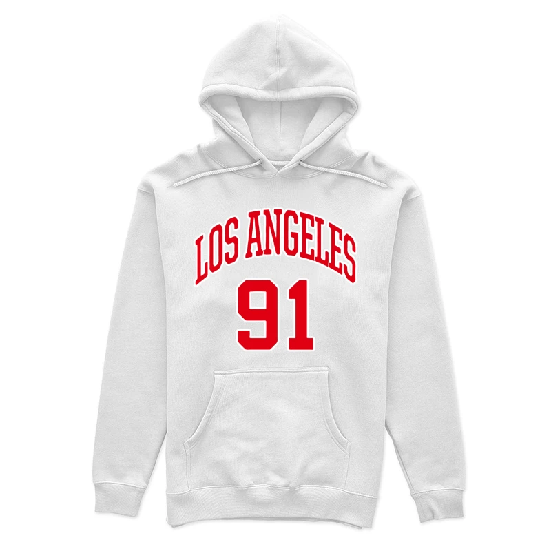 Sporttext Los Angeles 91 Damen Pullover Hoodie