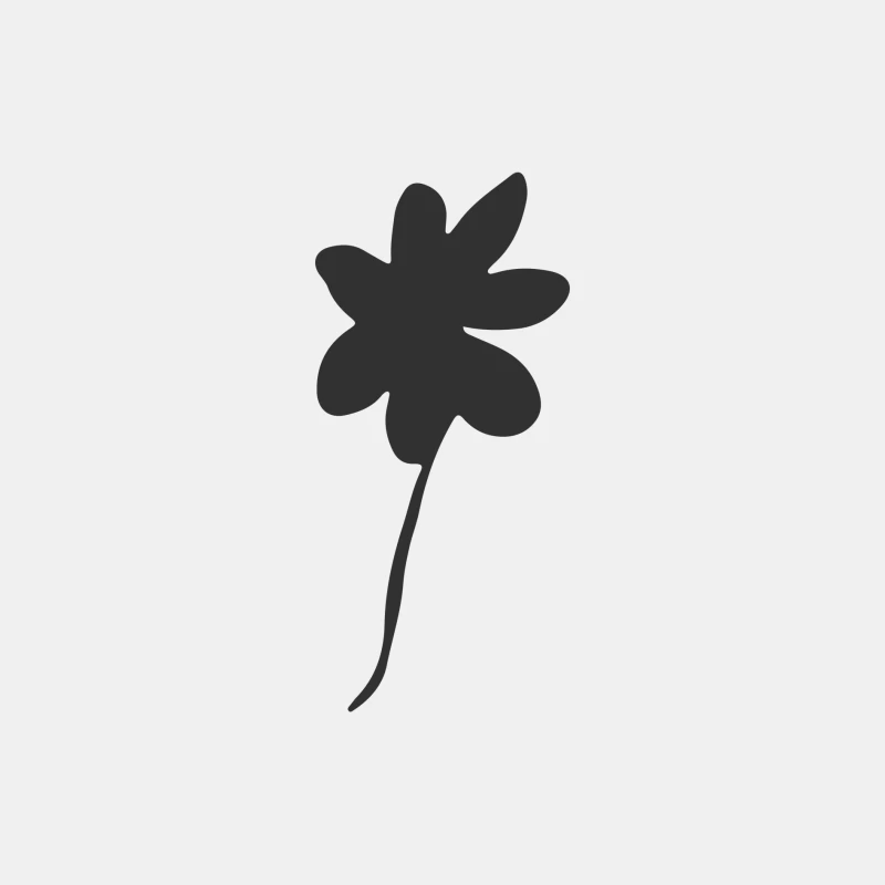 Silhouette de fleur Homme Débardeur
