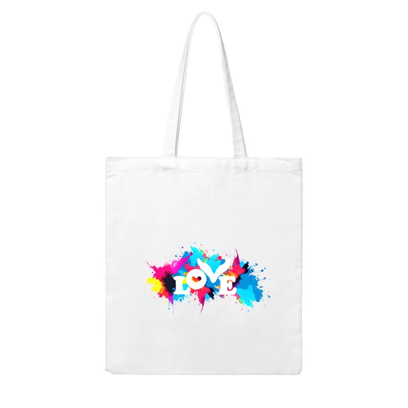 Coldplay Colorful Splash Cotton Tote Bag