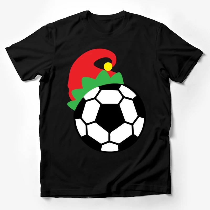 Chapeau de lutin et ballon de football Homme T-Shirt