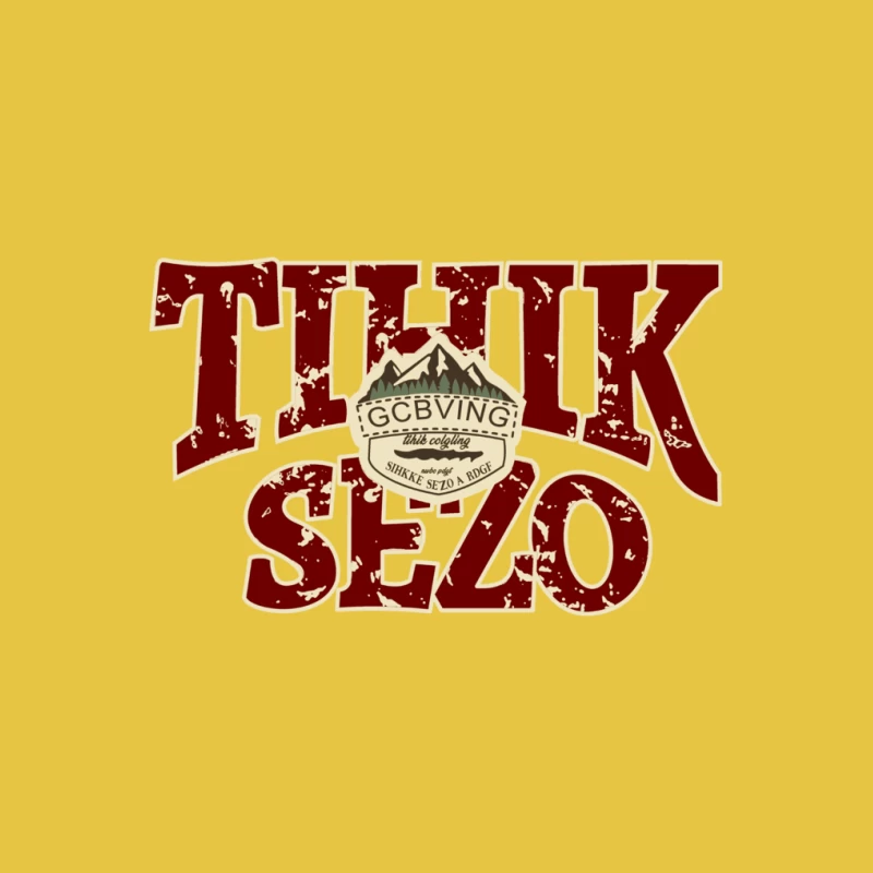 Abenteuerliche Typografie im Retro-Stil Herren T-Shirt
