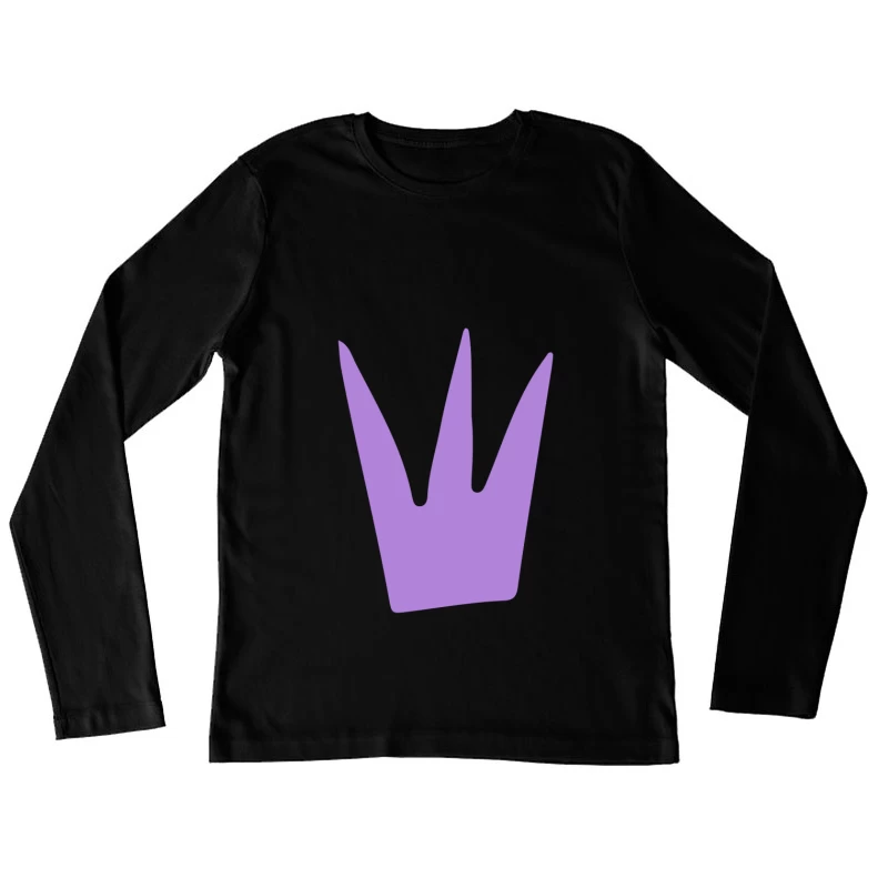Icône minimaliste violette Femme Manches Longues T-Shirt